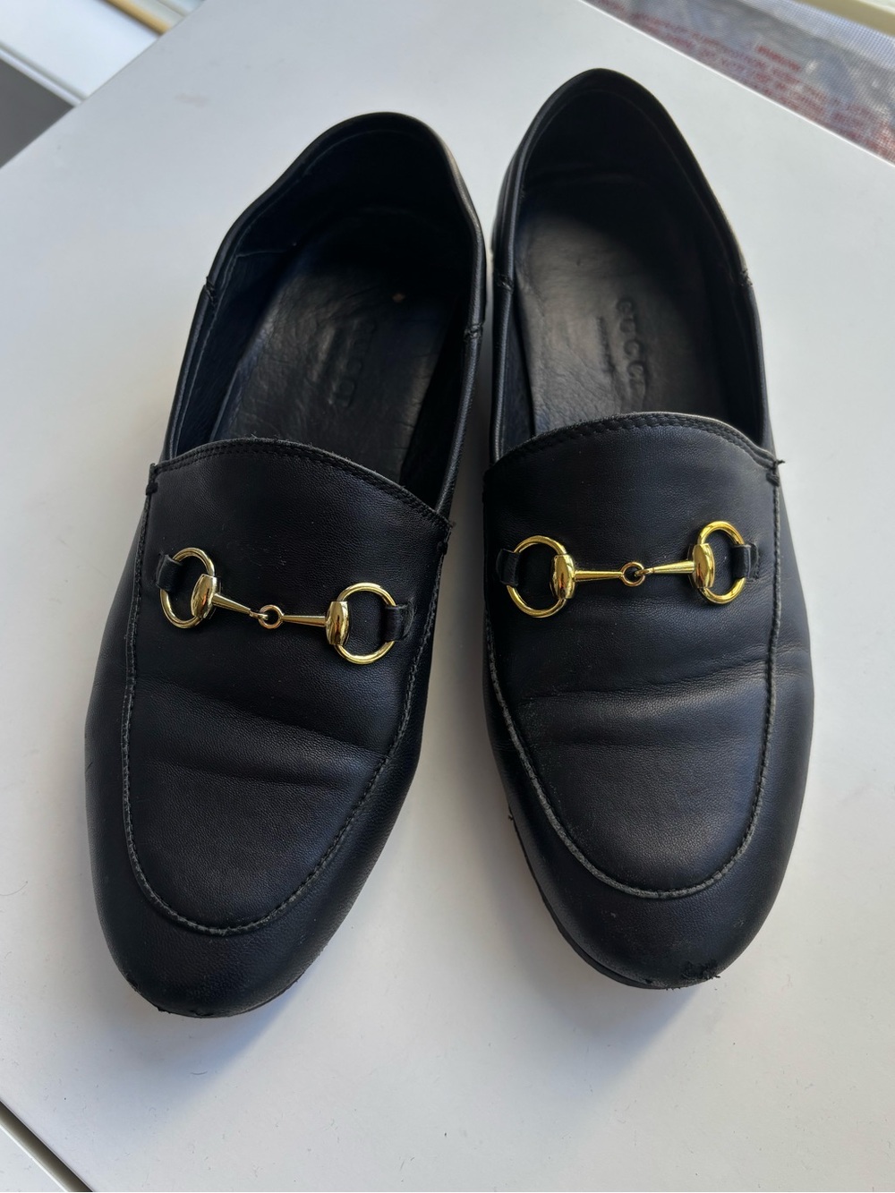 Gucci Women's Brixton Leather Horsebit Loafers - 36